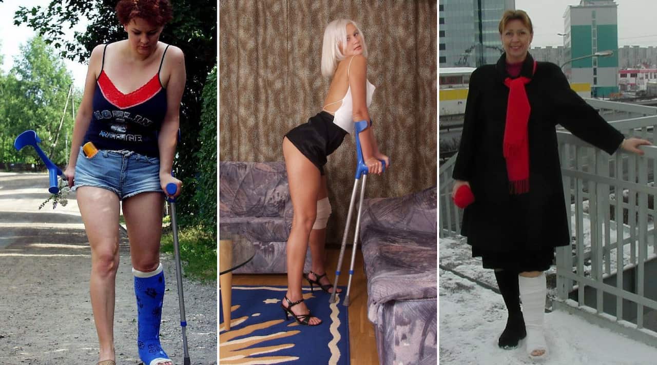 Crutch fetish