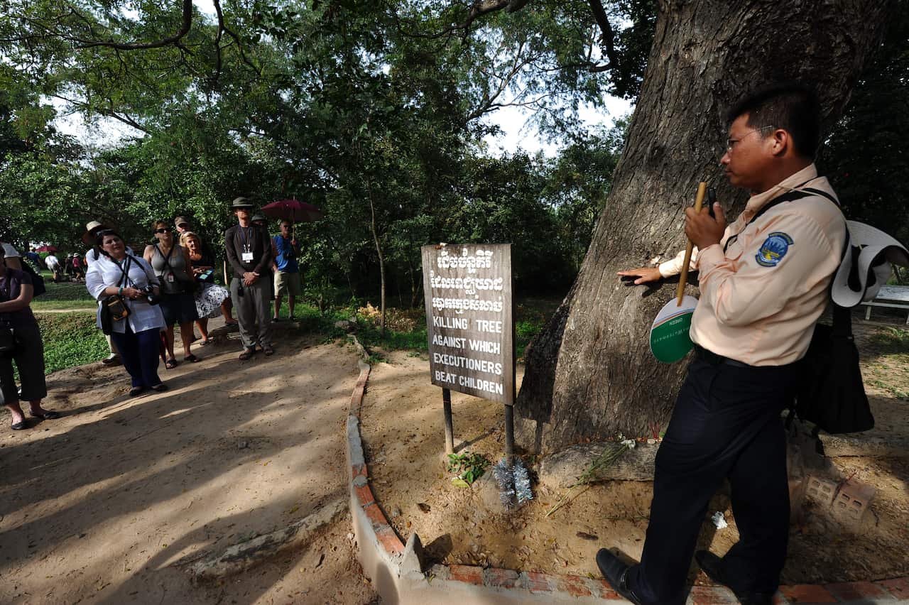 Khmer Rouge mass grave