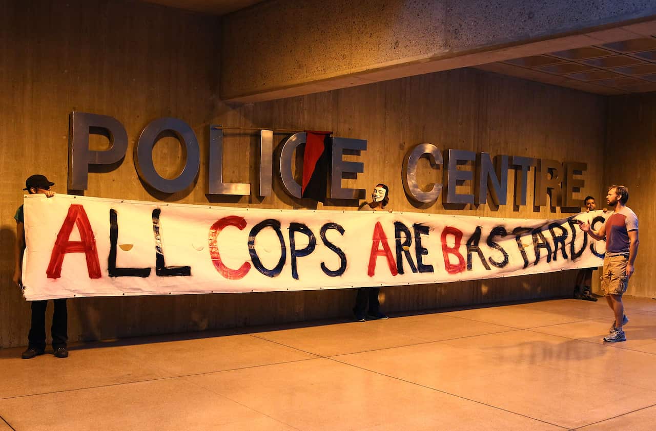 Protesters Rally After Alleged Police Brutality At Sydney Gay & Lesbian Mardi Gras