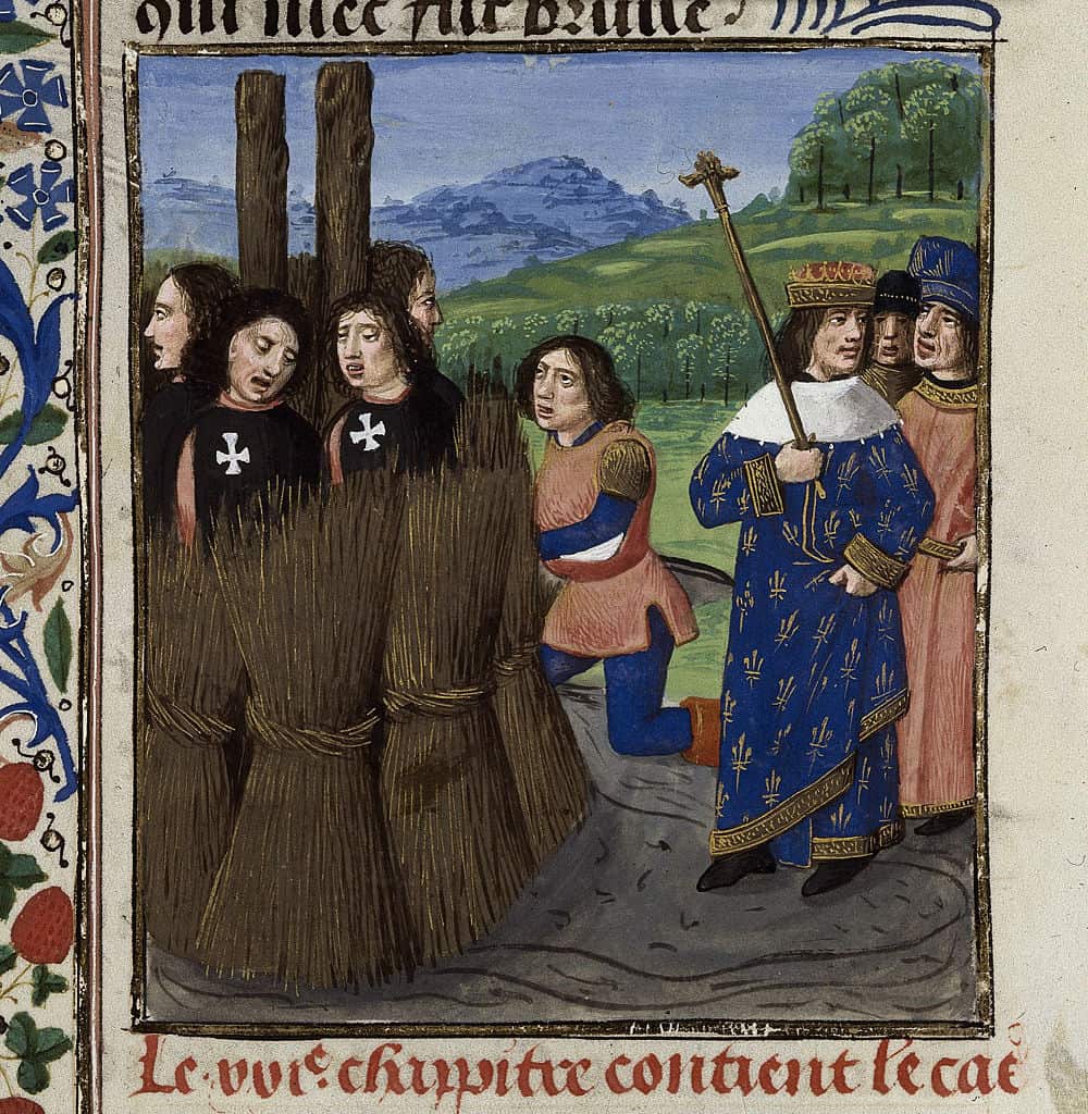 The burning of Templars