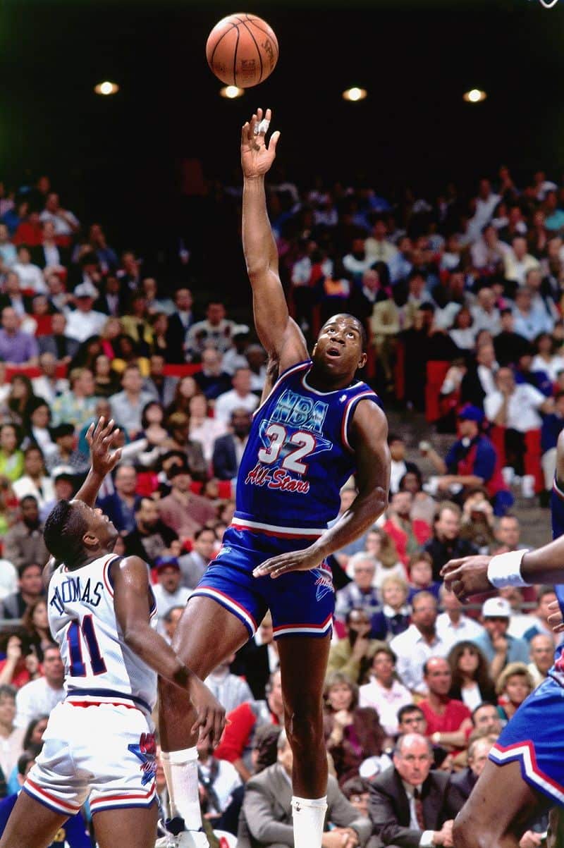 Magic Johnson, LA Lakers, basketball player, NBA All-Star