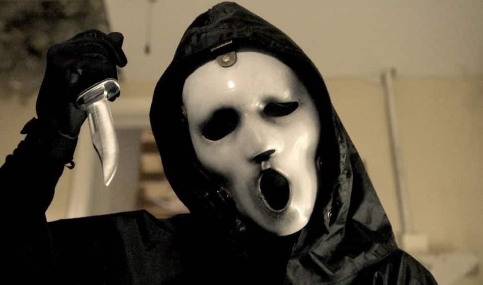 [Caption: Whodunnit? Ghostface in Scream. Credit: MTV]