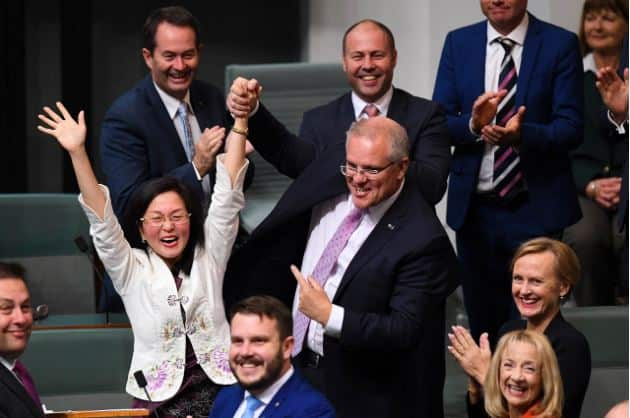 Gladys Liu after delivering her maiden speech.