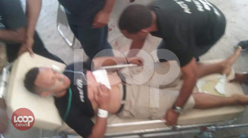 A student protester in hospital after he was injured in a confrontation with Papua New Guinea police.