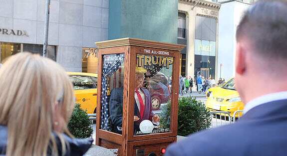 Trump fortune-telling Zoltar doll provokes New York