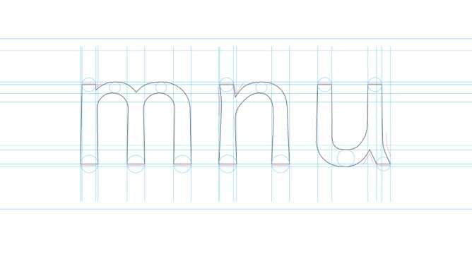 Dyslexie uses heavy base lines, alternating stick and tail lengths, larger openings, and semicursive slants to ensure that each character has a unique and more easily recognisable form. (Courtesy of Christian Boer/Slate)
