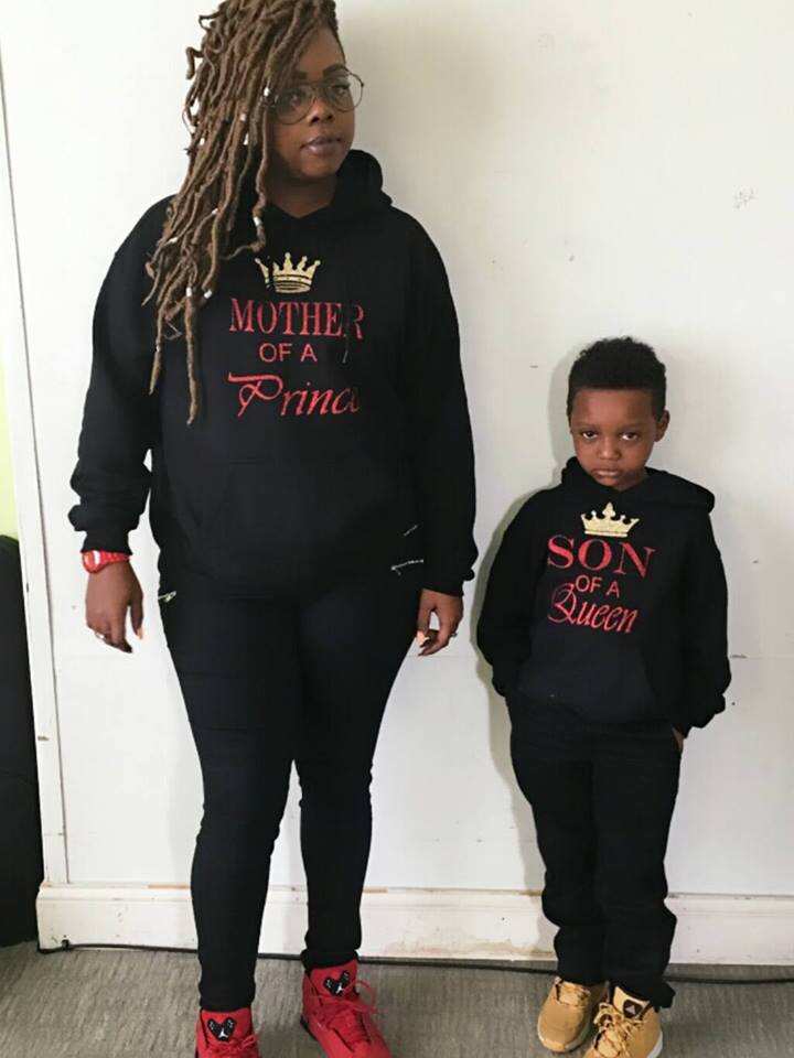 Leanndra Cheatham with her son Jeffrey.