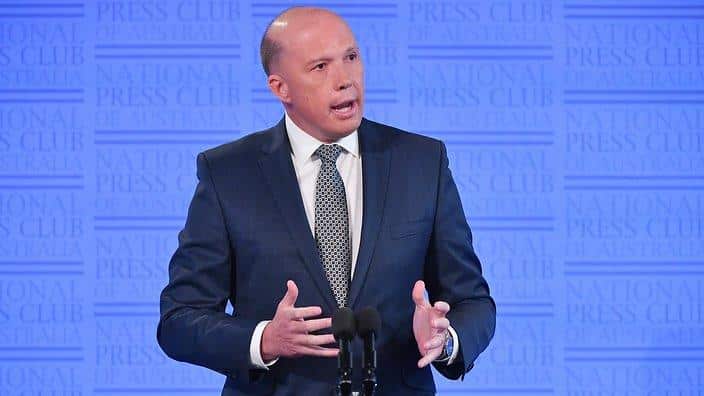 Minister for Home Affairs Peter Dutton.