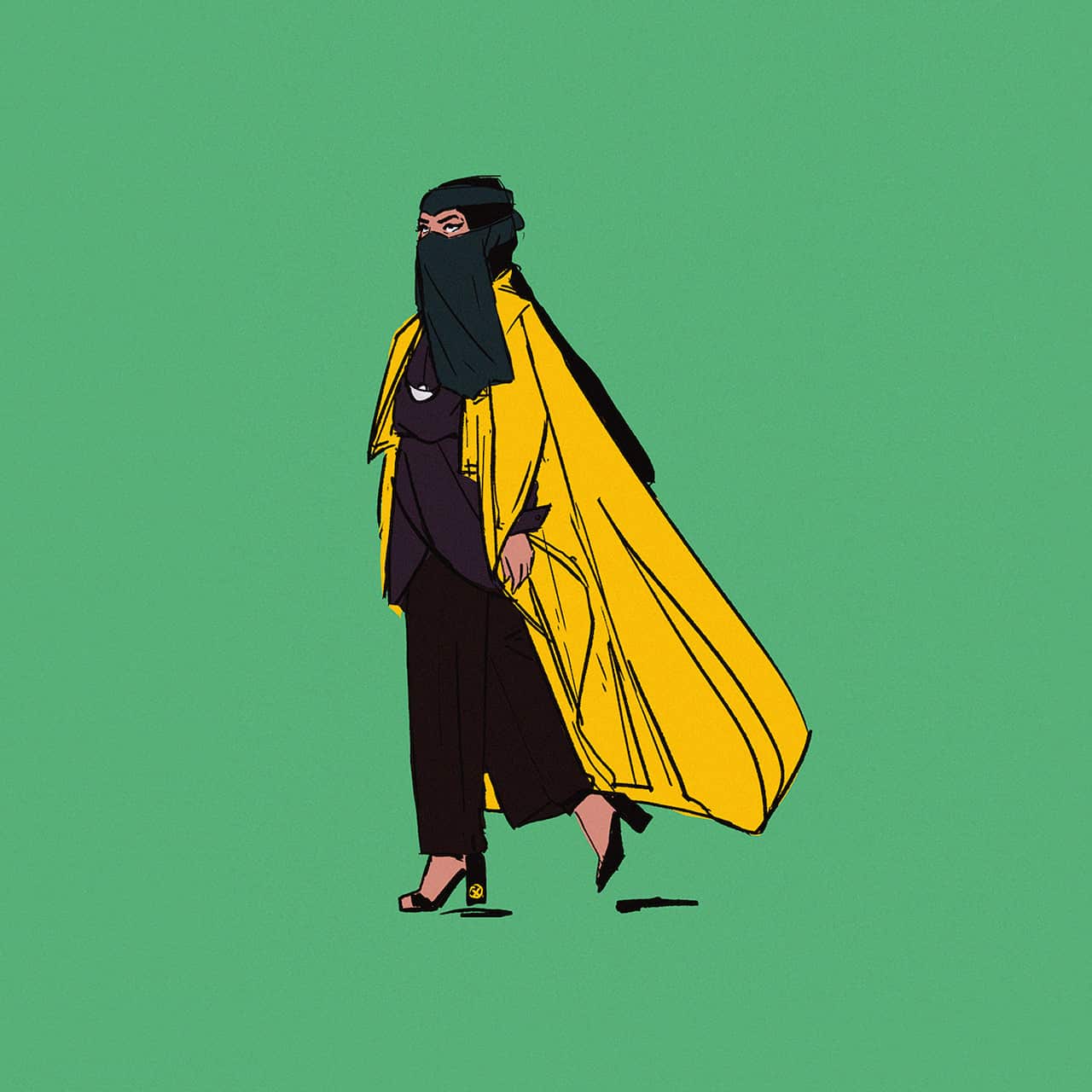 Sara Alfageeh reinvented the Marvel character, Dust. 