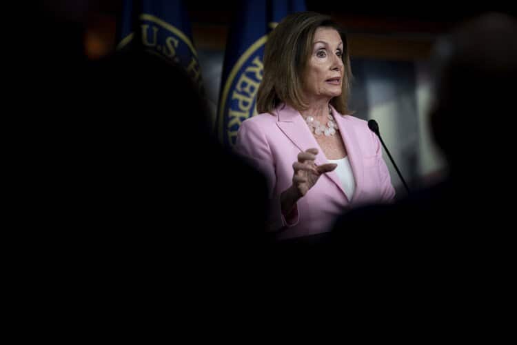Ms Pelosi says there's no need for a vote. 