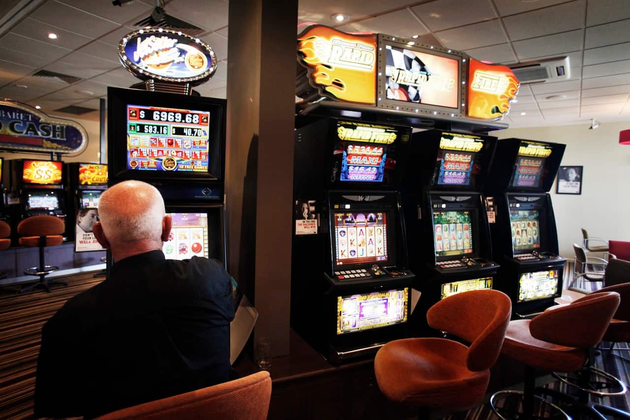 Poker machines in Melbourne.