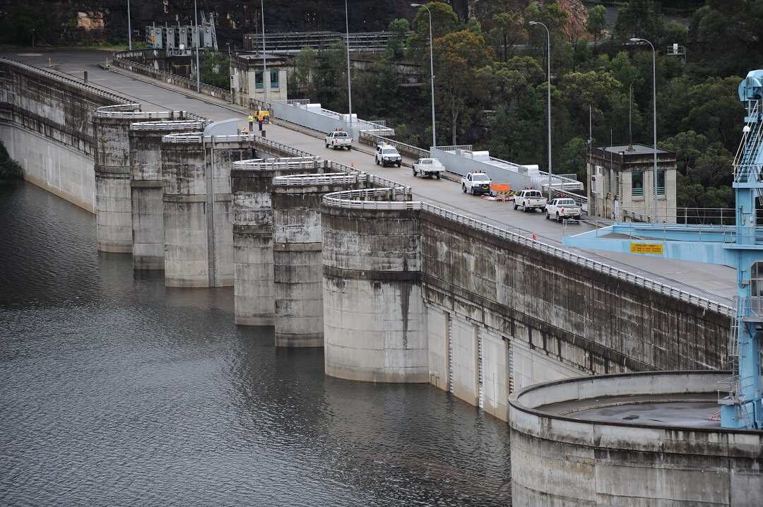 Warragamba Dam when it was more than 90 per cent full.