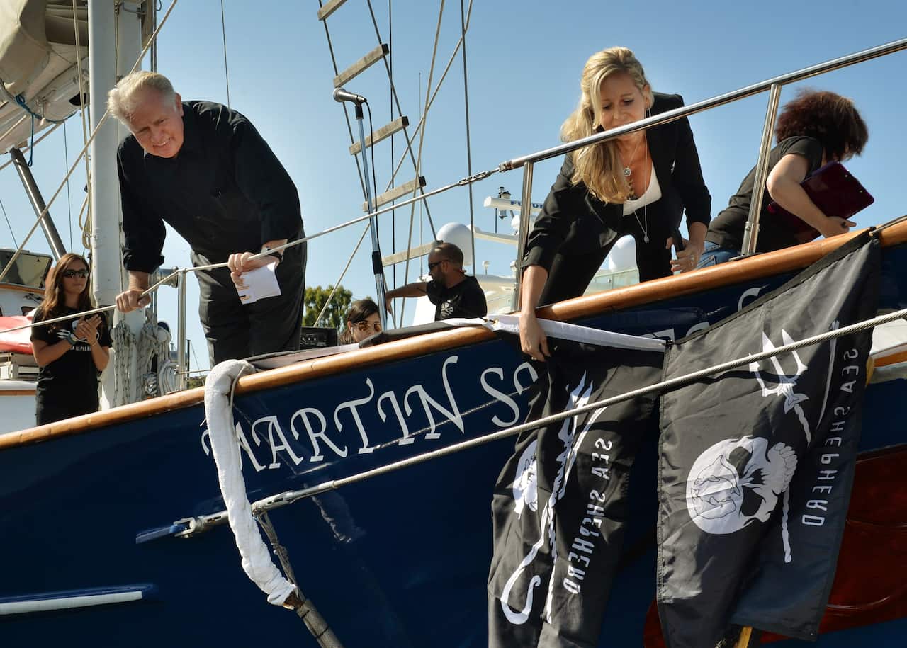 Martin Sheen is christened as Sea Shepherd's newest vessel