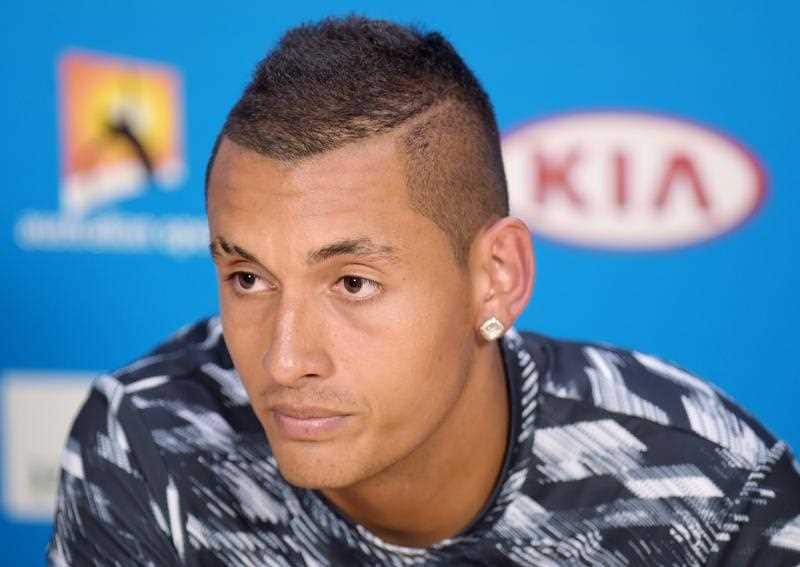 Australian tennis player Nick Kyrgios.