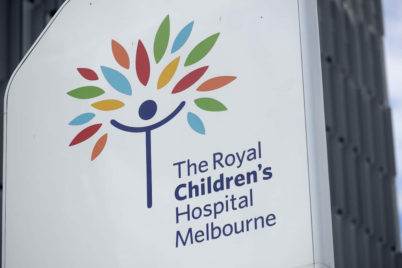 The Royal Children's Hospital Melbourne in Melbourne, Thursday, Feb. 26, 2015. Two children are being tested for Ebola at the Hospital after paramedics were called to Melbourne airport at 1.30am on Thursday. (AAP Image/Tracey Nearmy) NO ARCHIVING