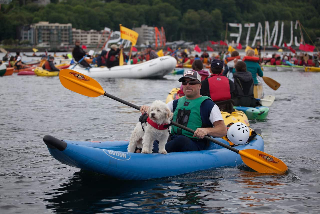 Seattle flotilla protests Shell's Arctic drilling plans