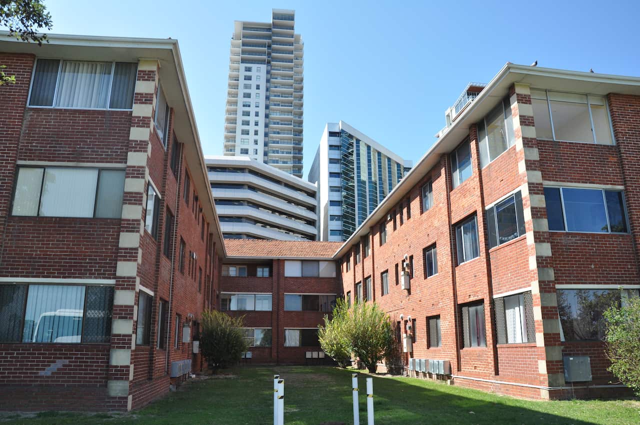 Low-rise apartment block in Perth