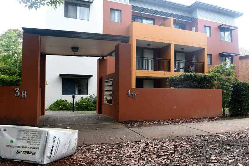 The apartment block which was one of two addresses raided in terrorism related charges in Sydney 