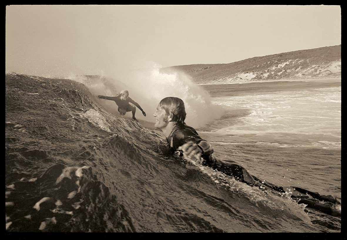 A supplied undated image obtained Saturday, April 2, 2016 of a work by photogrpaher John Witzig titled 'Nigel Coates and Murray Smith at Smiths' (John Witzig)