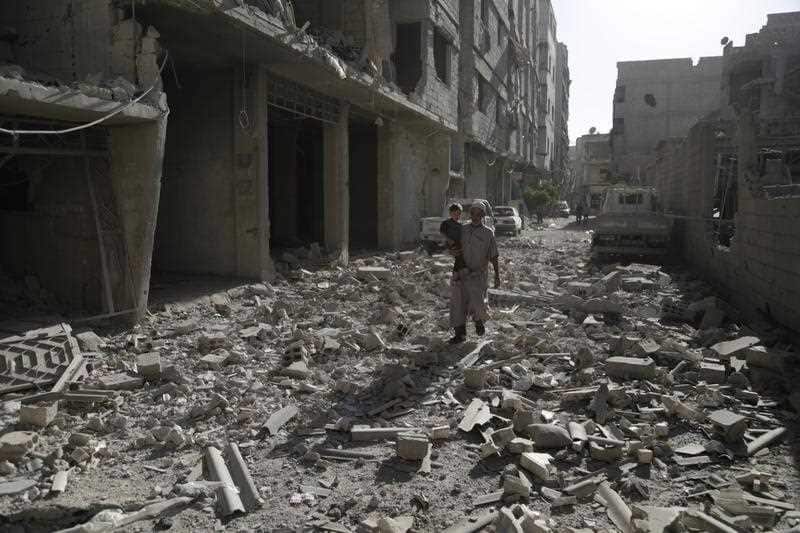The destruction caused in Eastern Ghouta. 