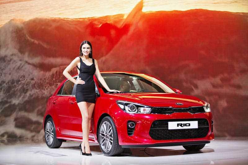  New Kia Rio on display during the International Paris Motor Show, on Friday, Sept. 30th, 2016. Photo/Rene Fluger (CTK via AP Images)
