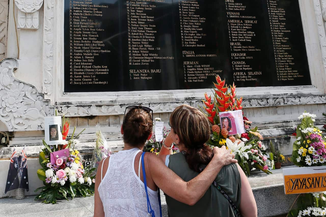 Relatives of the victims of the 2002 Bali bombings