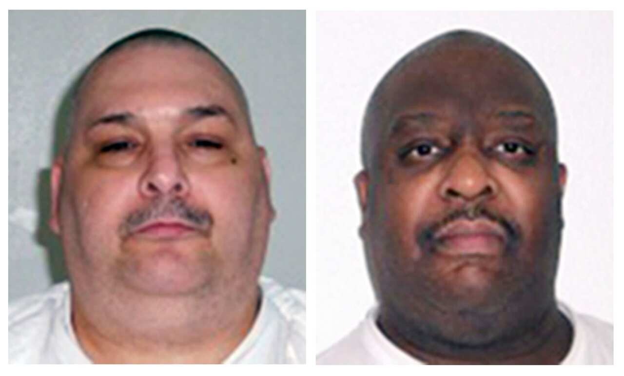 Death-row inmates Jack Jones, left, and Marcel Williams. The two Arkansas inmates scheduled to be put to death Monday, April 24, 2017. (AAP)
