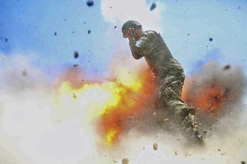 Army combat camera photographer Spc. Hilda Clayton took this photo July 2, 2013. The accident killed Clayton and four Afghan National Army soldiers. 