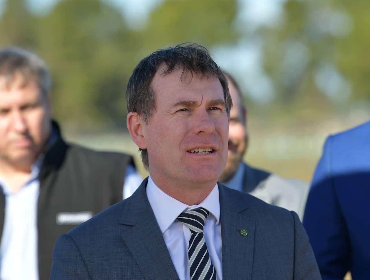 Local MP Nick Champion speaks to the media during a visit to the new Wingate Dam at Gawler in Adelaide, Wednesday, July 12, 2017. (AAP Image/David Mariuz) NO ARCHIVING