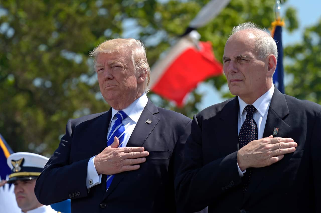 President Donald Trump and chief-of-staff John Kelly.