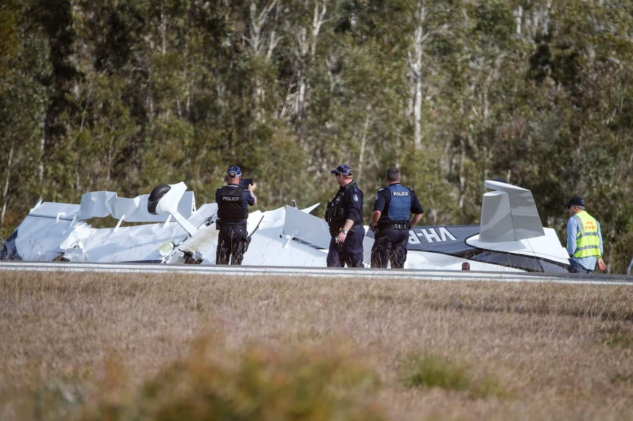 Four people were pulled from the wreckage at Caloundra.
