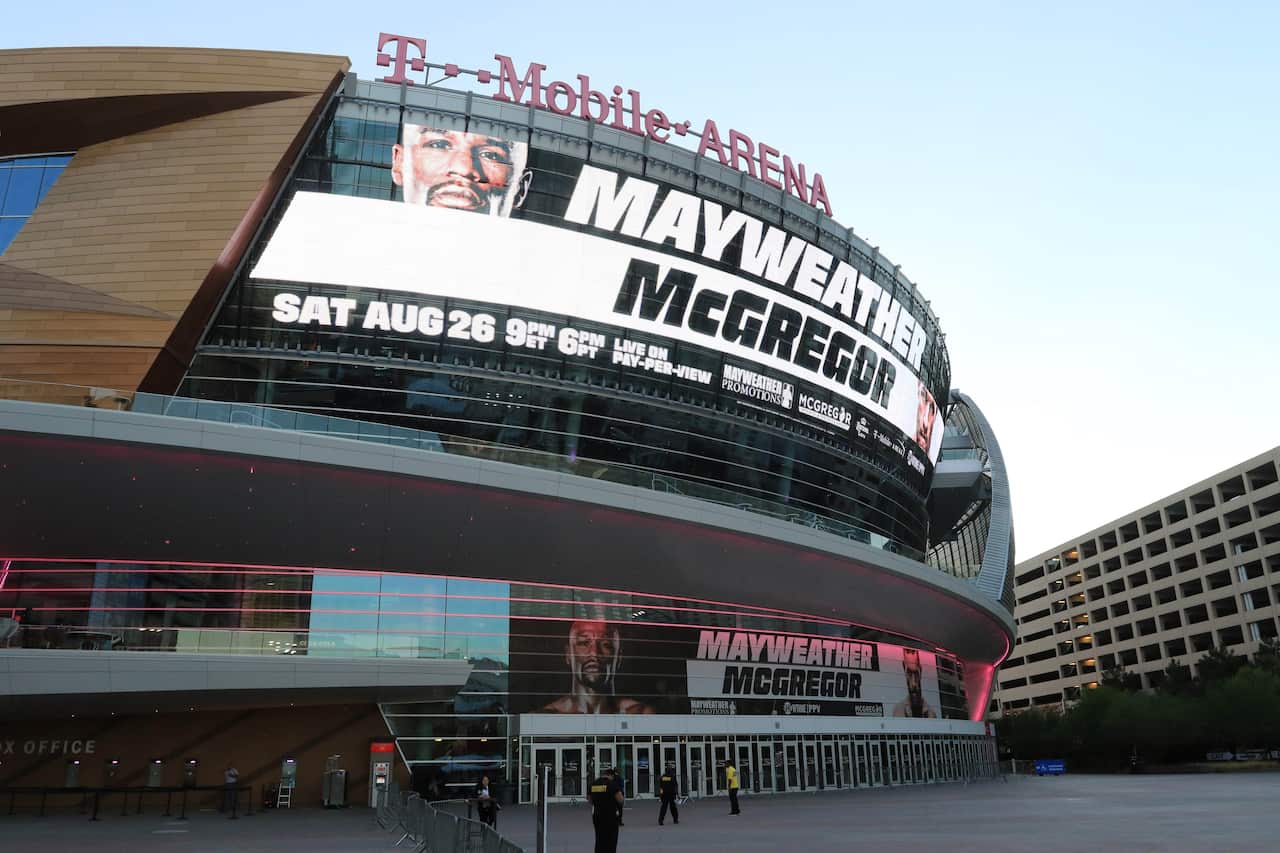 The Mayweather v McGregor will be held at the T Mobile Arena in Las Vegas.