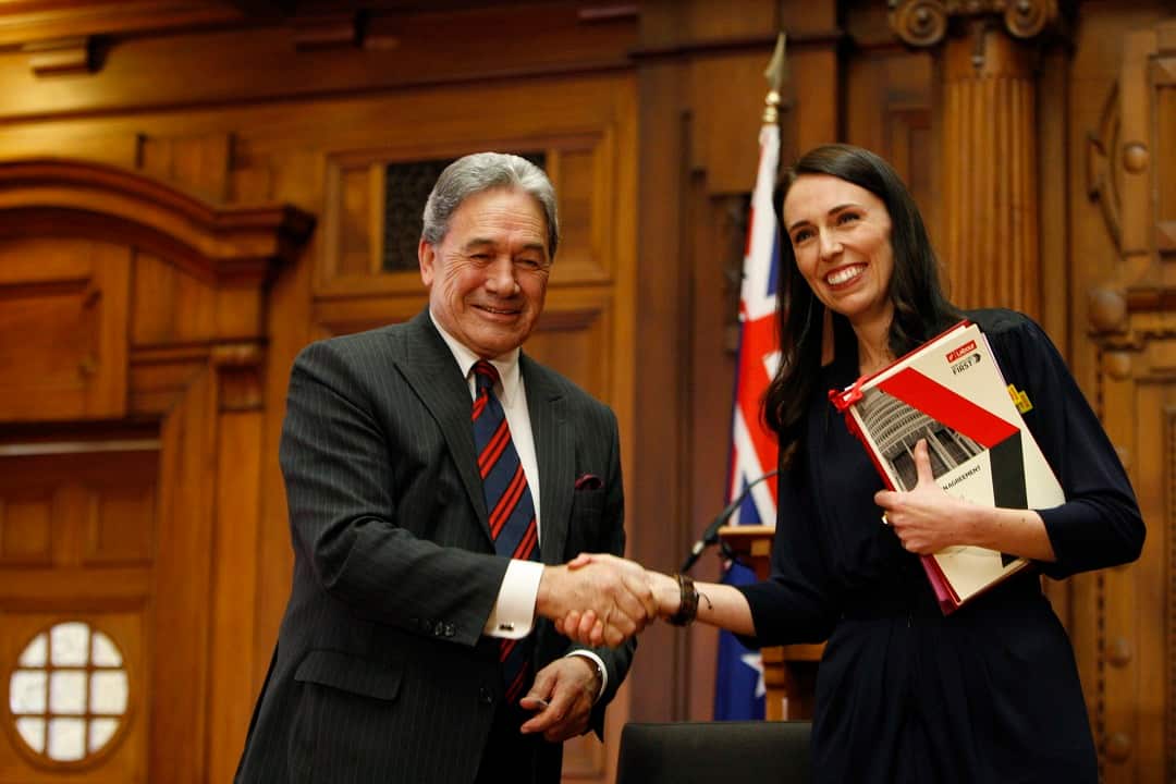Jacinda Ardern Winston Peters