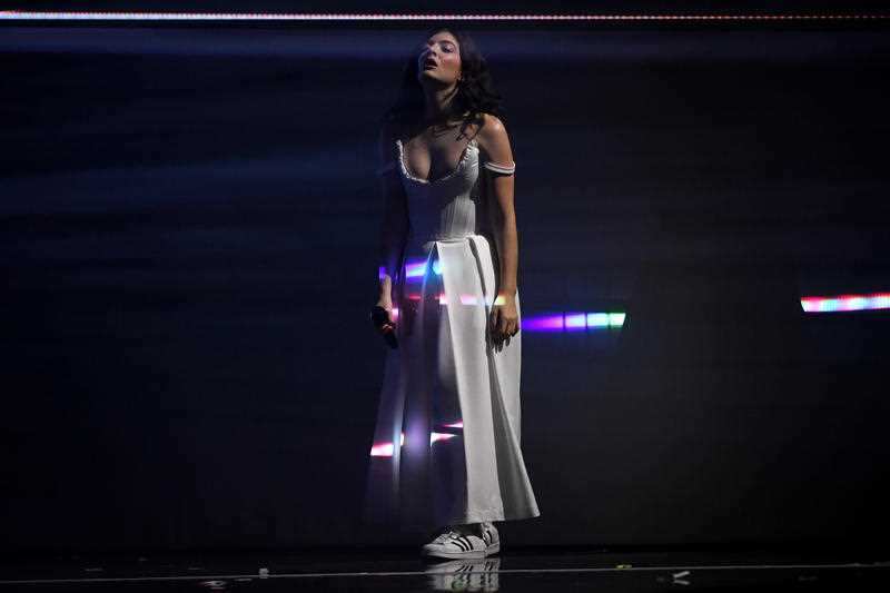 Lorde performs during the 31st ARIA Awards at The Star, in Sydney, Tuesday, November 28, 2017.