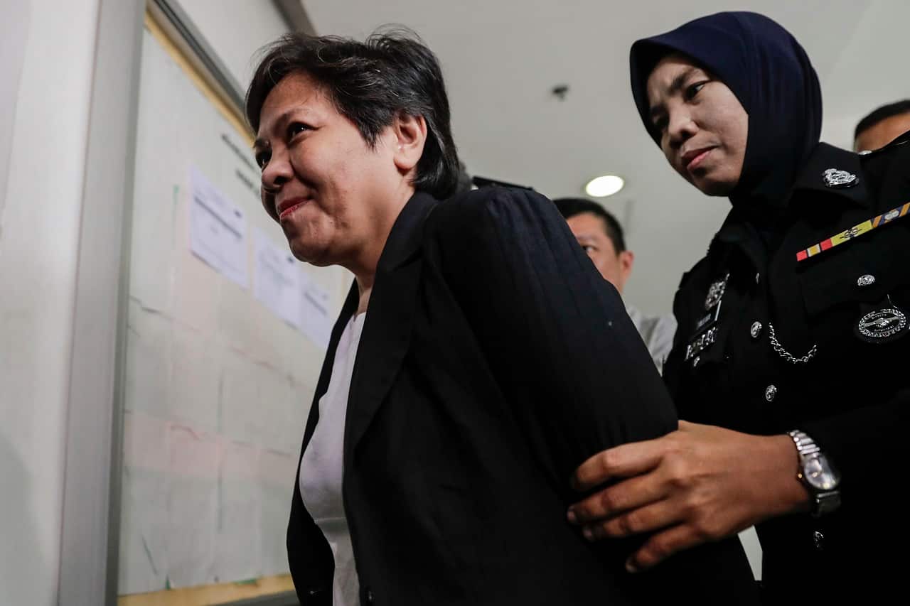Maria Exposto arrives at the high court in 2017.