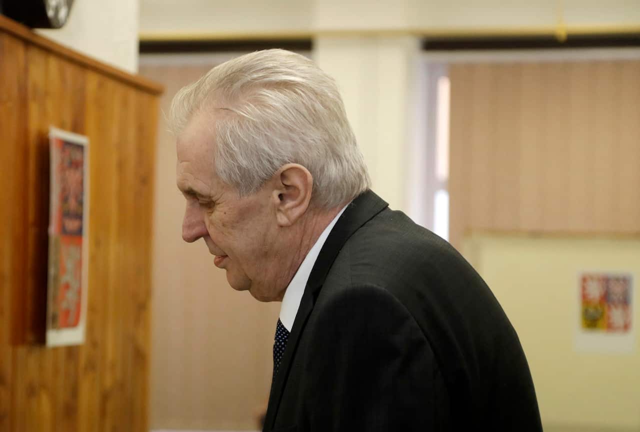 The Czech Republic's President Milos Zeman.