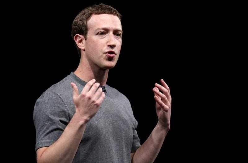 Founder of Facebook, Mark Zuckerberg in Barcelona. 