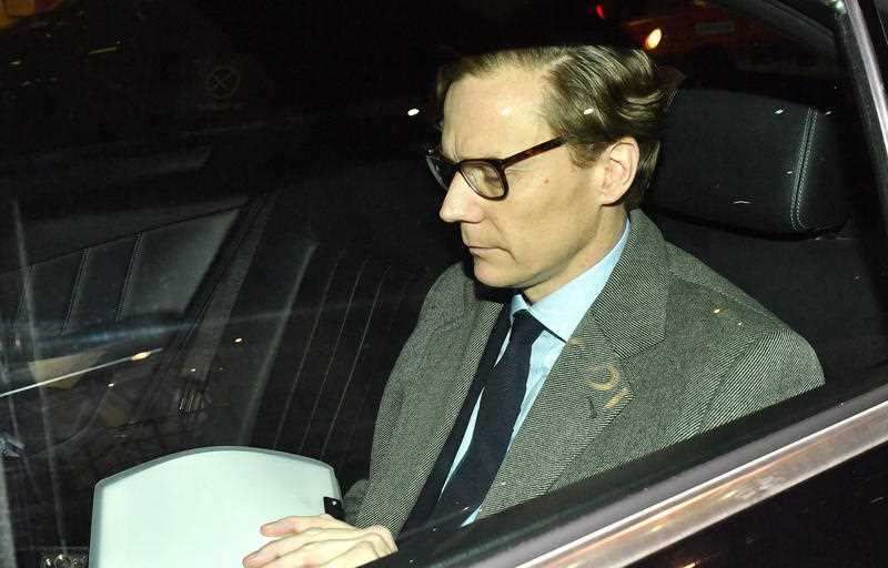 Chief Executive of Cambridge Analytica Alexander Nix, leaves the offices in central London