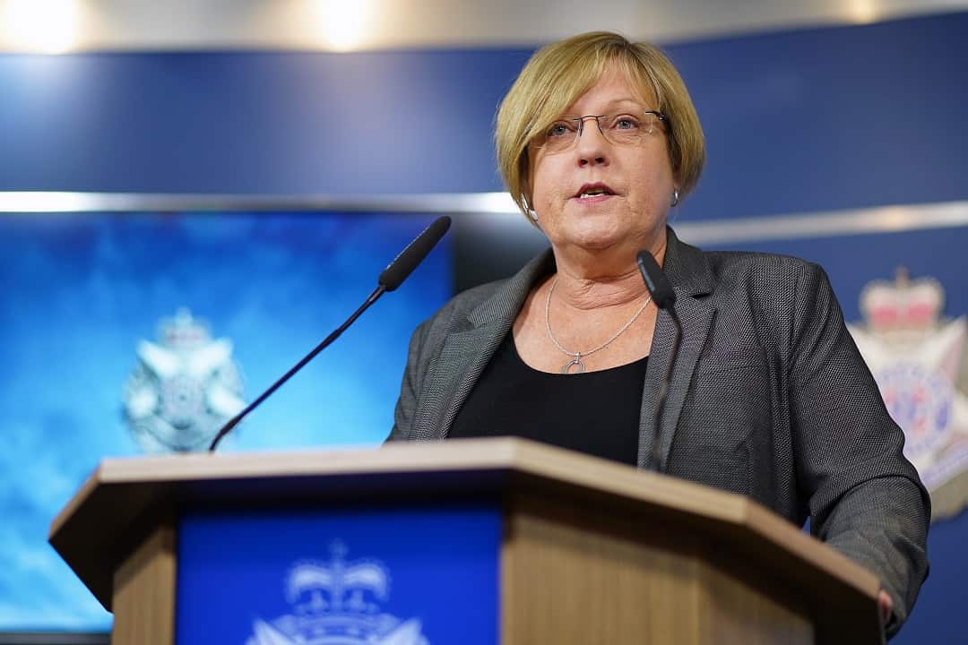 Victorian Minister for Police Lisa Neville speaks to the media.