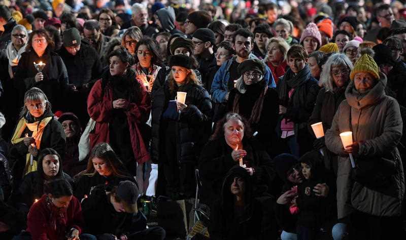 Thousands of people gathered in June last year following the murder of 22-year-old comedian Eurydice Dixon in Melbourne.