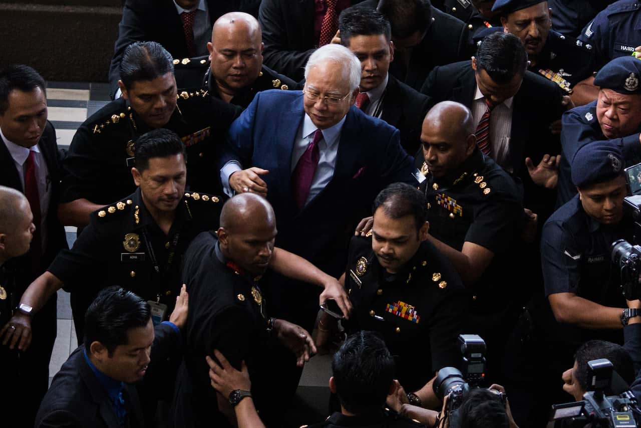 Former Malaysian Prime Minister Najib Razak previously pleaded not guilty to corruption charges
