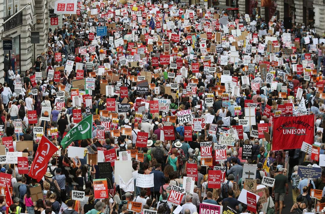 Organisers said 250,000 people attended.