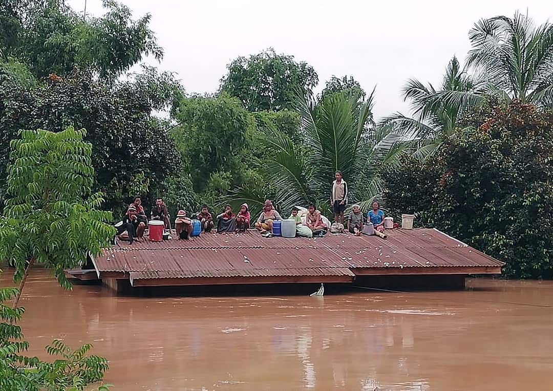Lao villagers on Tuesday.