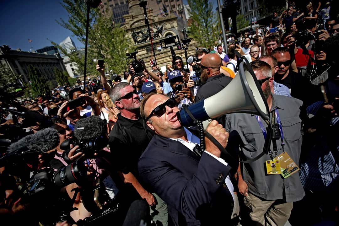 Alex Jones at the 2016 Republican National Convention.