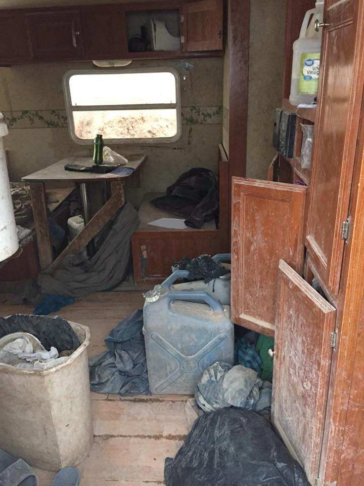 A handout photo made available by Taos County Sheriffâs Office shows a room at a compound where eleven children were found in rural Amalia, New Mexico, USA.