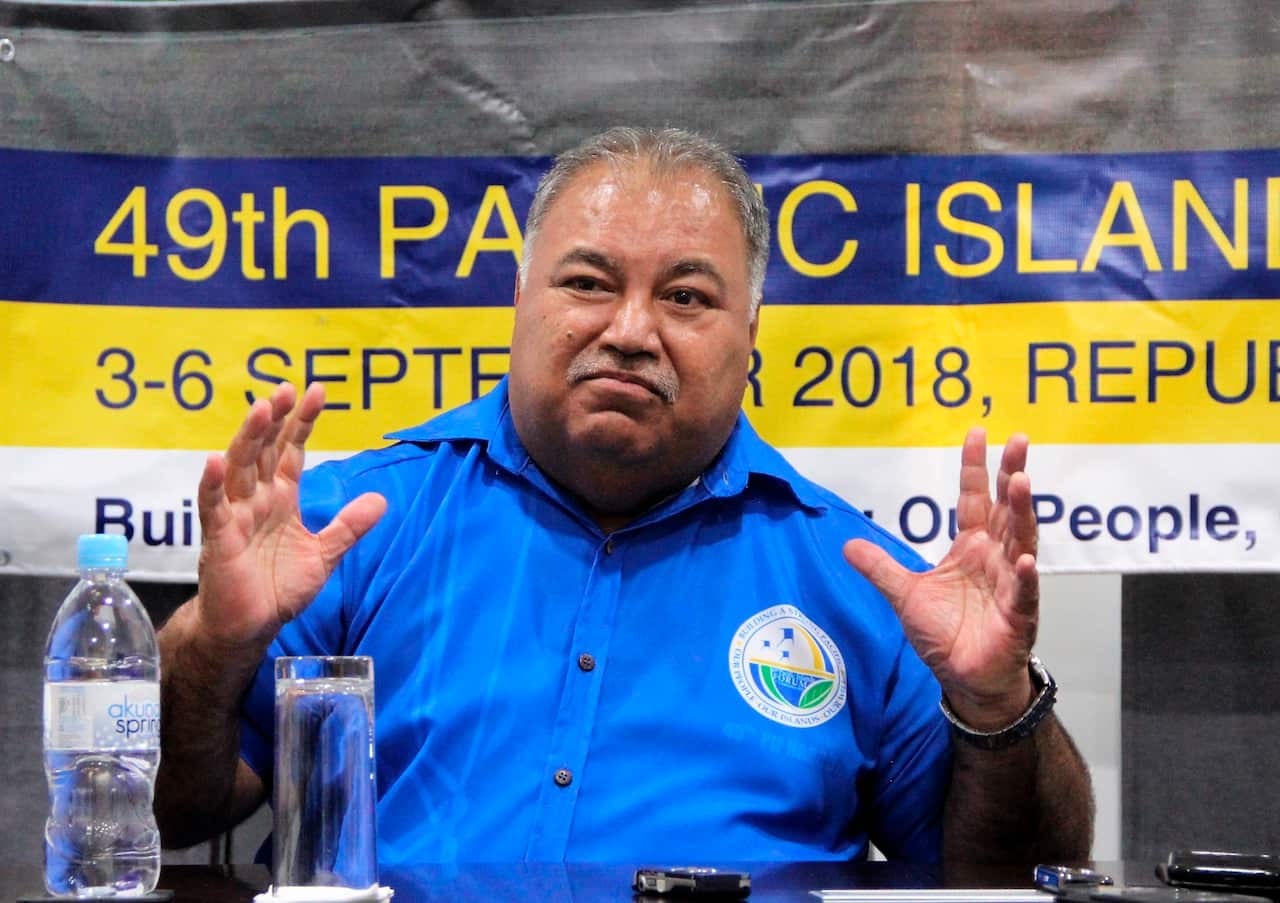 Nauruan President Baron Waqa.