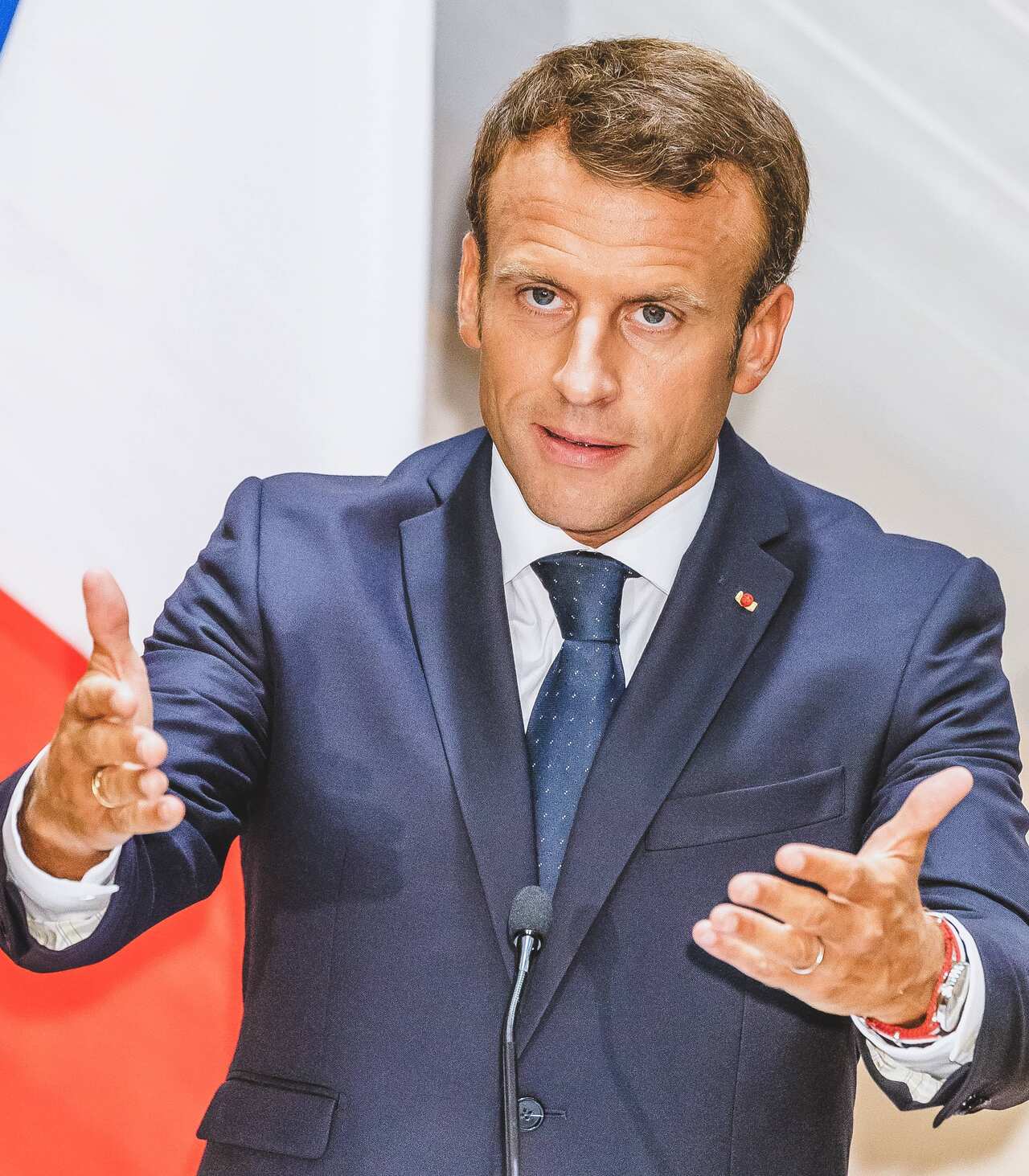 President of the Republic Emmanuel Macron (France) during the Informal Summit of Heads of Governments and States of the European Union in Salzburg, Austria, on September 20, 2018. Photo by EXPA/JFK/Newspix/ABACAPRESS.COM.