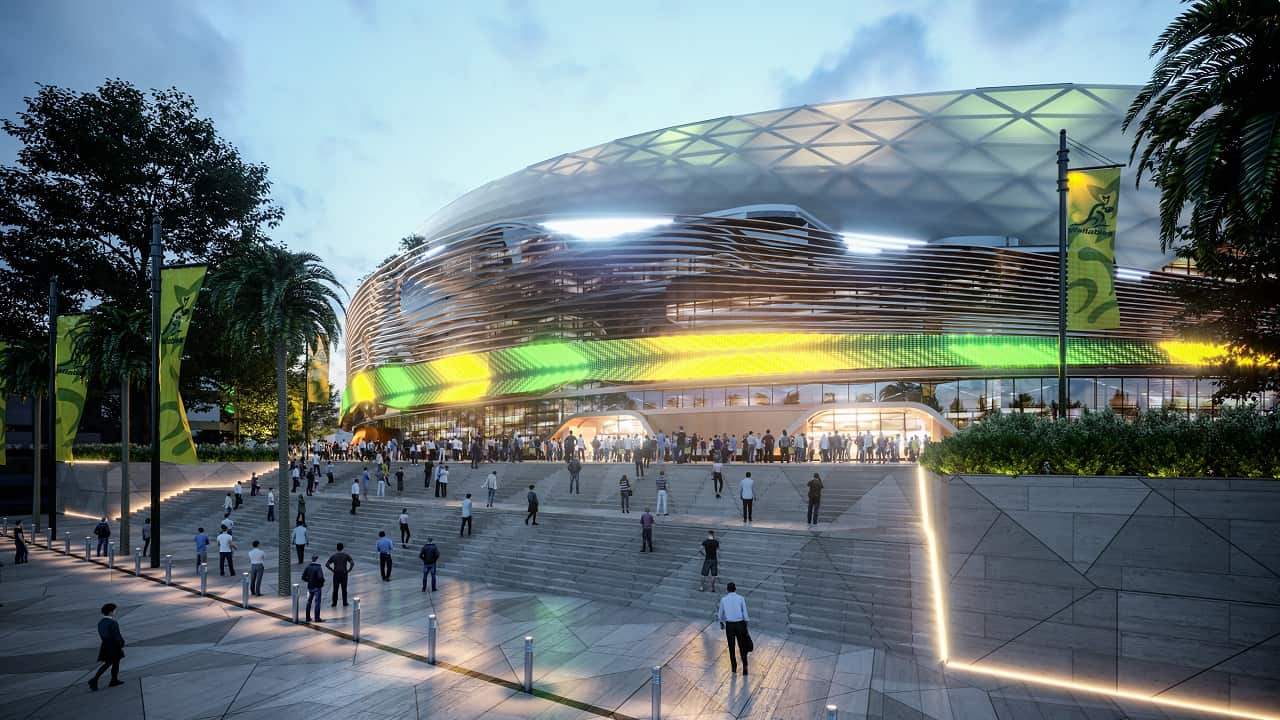 Promotional material of the new Allianz Stadium.
