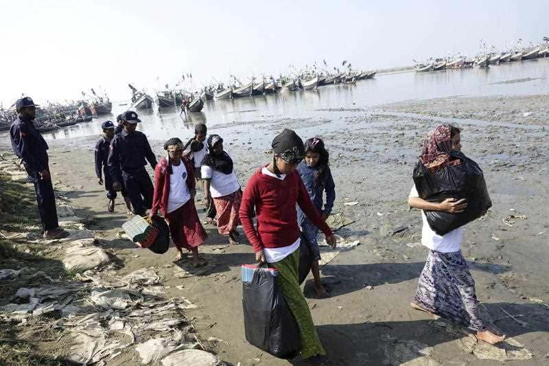 A group of 106 Rohingyas were arrested and returned back to Rakhine State on 16 November 2018