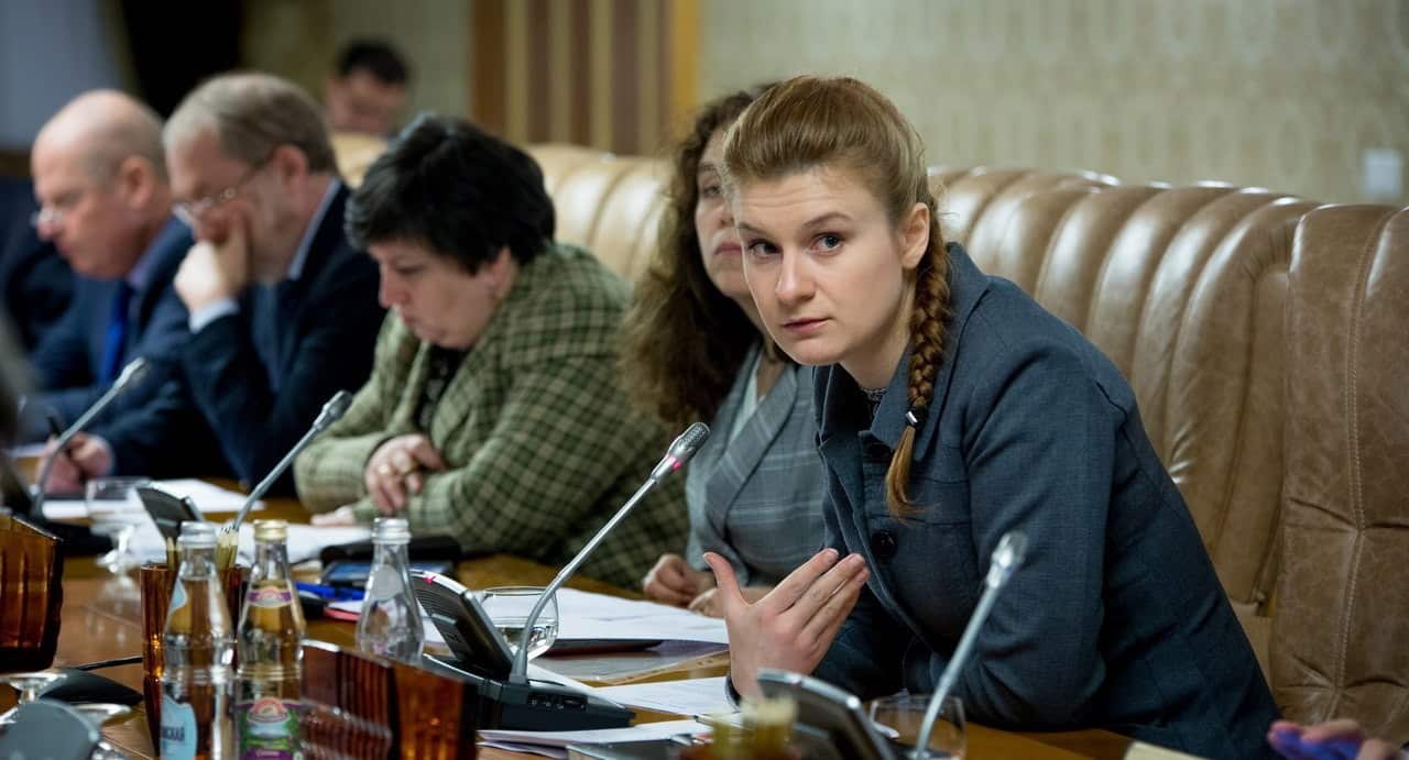 Maria Butina attending a meeting of expert group at the Russian Government in Moscow, Russia